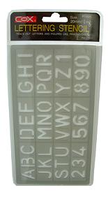 Stencil Letters and numbers 20mm